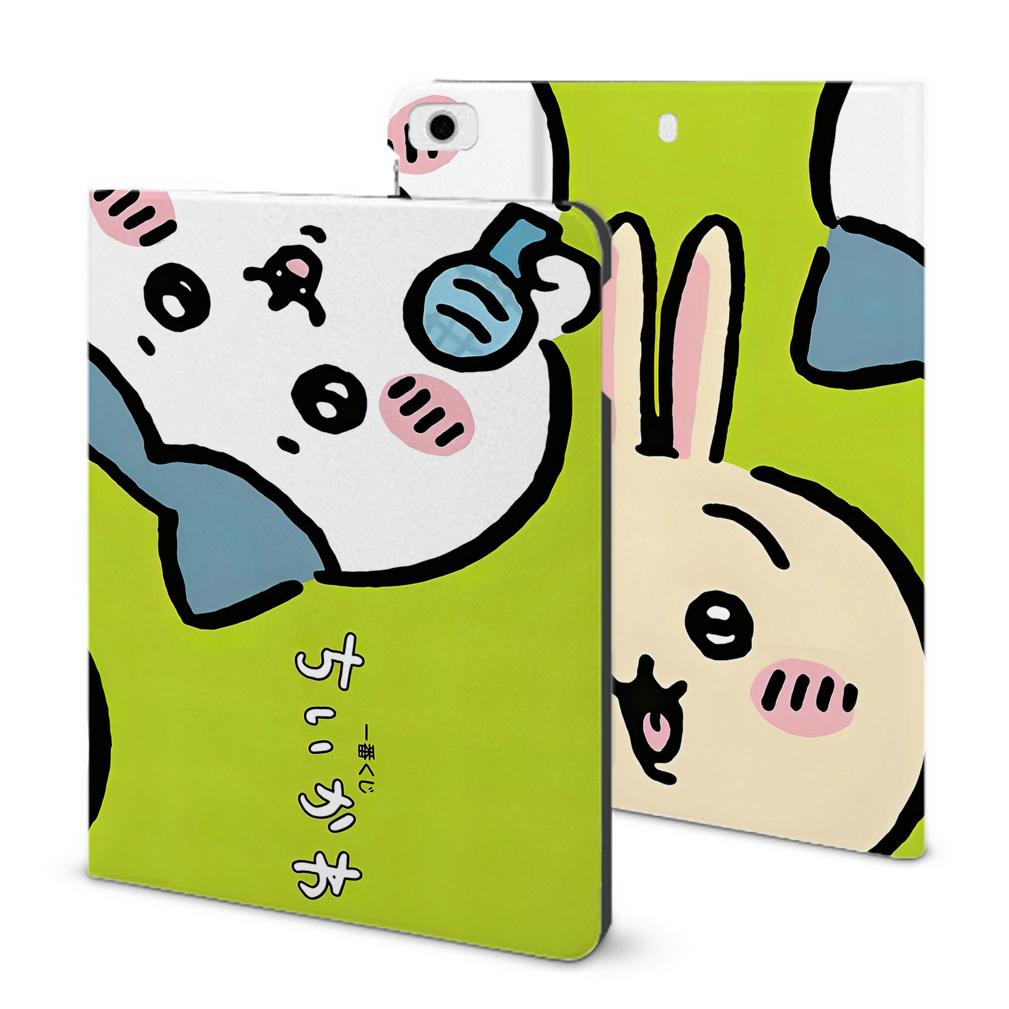 （画像用） ちいかわ Chii-kawa IPad ケース ブック型 PUレザー TPU 耐衝撃 軽量 薄型 ペン収納なし 全面保護 IPad 各モデル対応